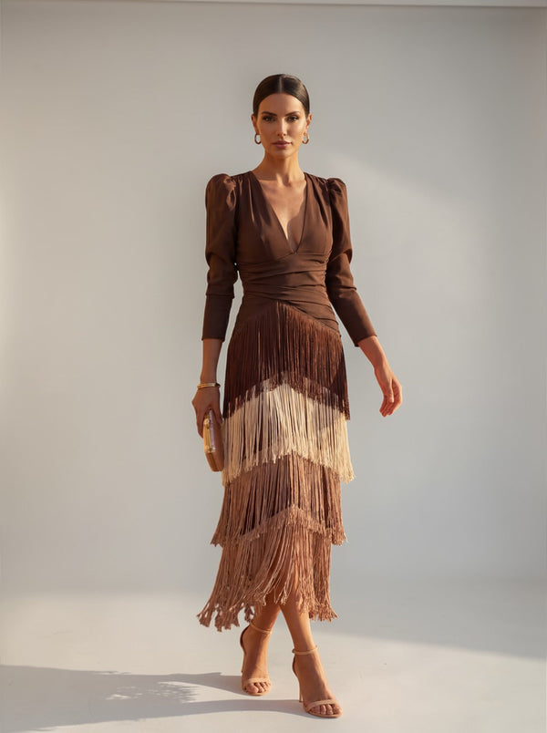 Sofia™ | Elegant Fringe Dress