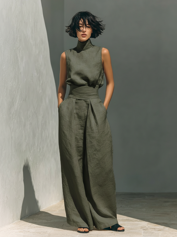 Maria™ | Women's Minimalist Cotton and Linen Set