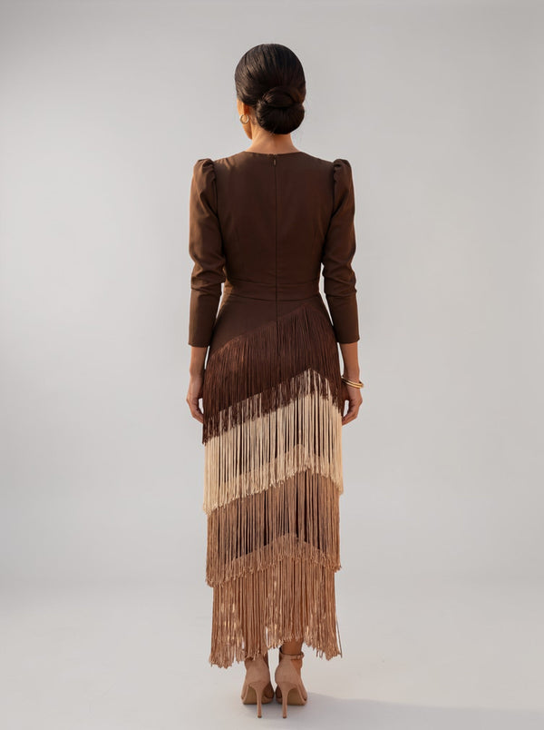 Sofia™ | Elegant Fringe Dress